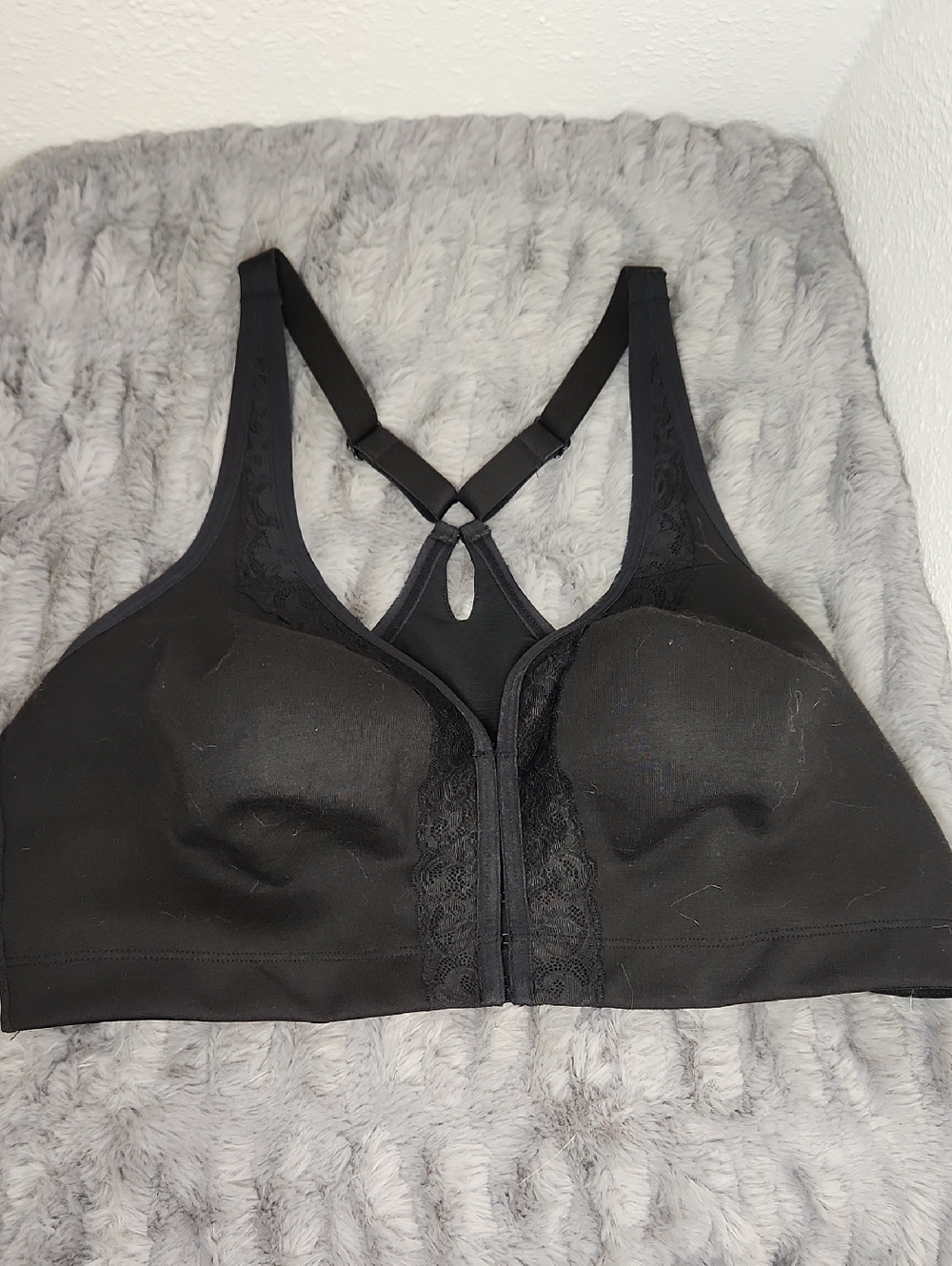 Unlined Full Coverage Front Closure Bra - Picture 4 of 7